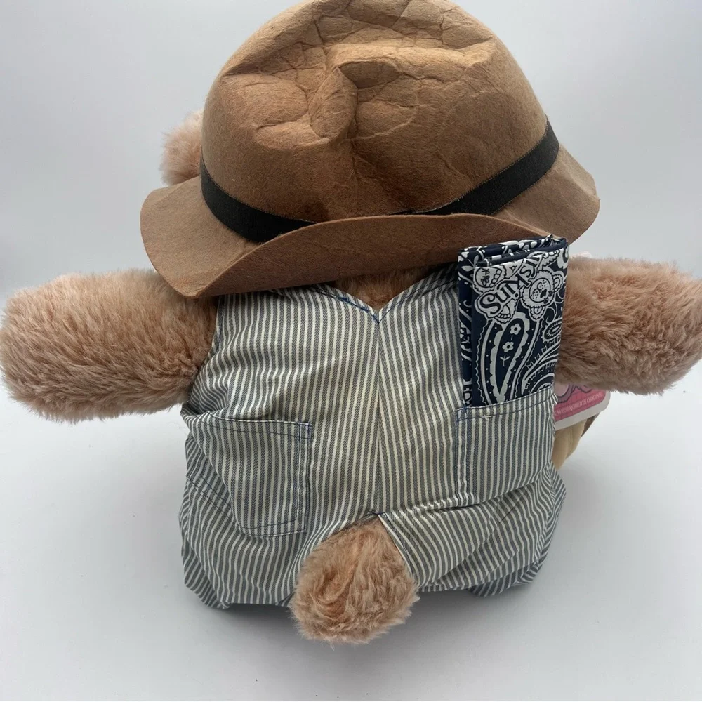 Vintage FURSKINS 22" Moody Hollow DUDLEY by XAVIER ROBERTS Teddy w Overalls - Picture 5 of 10